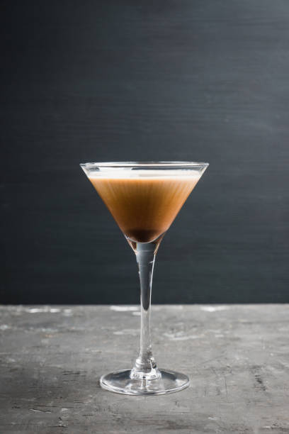 istock Chocolate martini with spices on the rustic background 1077576978
