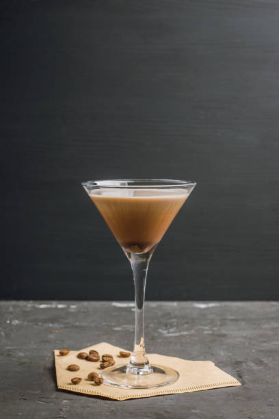 istock Chocolate martini with spices on the rustic background 1077576982