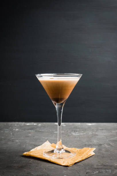 istock Chocolate martini with spices on the rustic background 1077577026