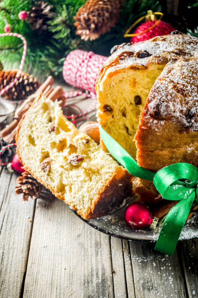 istock Traditional Christmas panettone 1077581974
