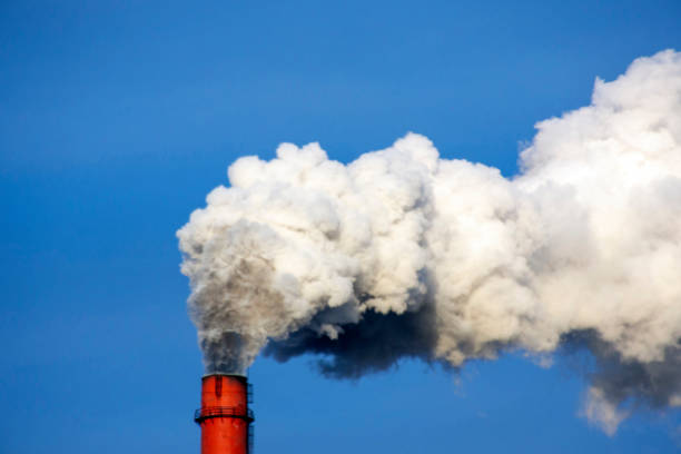 istock The smoke from the chimney 1077586940