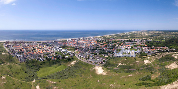 Egmond aan Zee, Panoramic shot with a drone