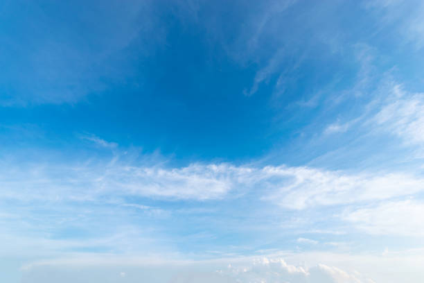 istock Blue sky with white clouds floating in the sky. 1077593840