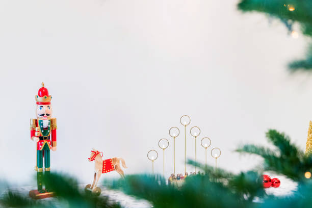 istock Simple Christmas Decoration around Christmas Tree 1077604128