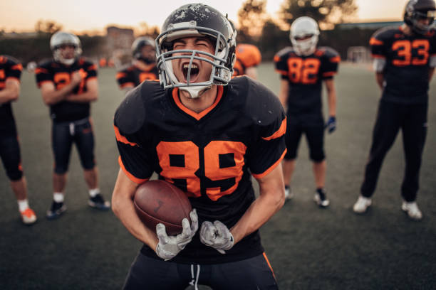 istock Angry Football player 1077609288