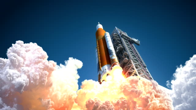 4K. Space Launch System Takes Off.
