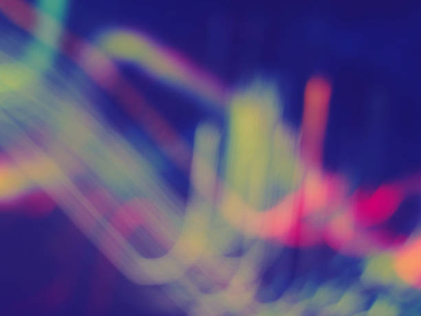 istock Abstract Colorful fast moving blurry light from street light for background 1077622744