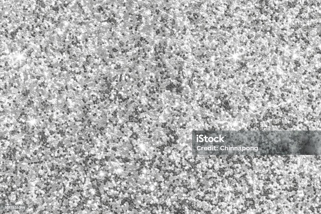 Silver Glitter Texture White Sparkling Shiny Wrapping Paper Background For  Christmas Holiday Seasonal Wallpaper Decoration Greeting And Wedding  Invitation Card Design Element Stock Photo - Download Image Now - iStock