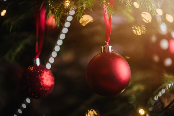 istock CLose up of christmas tree bauble tree christmas tree decoration 1077630592