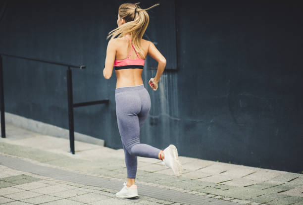 istock She is leading a healthy life. 1077632144