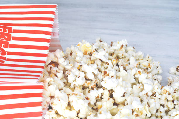 istock Top view of tasty popcorn 1077633498