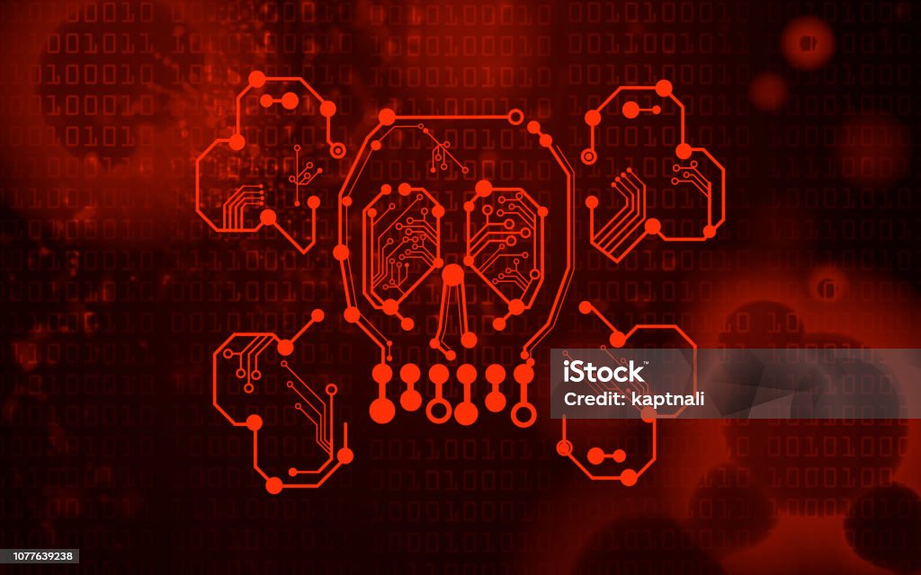 Malware Background Computer Malware In A Computer System Stock Illustration - Download Image Now ...