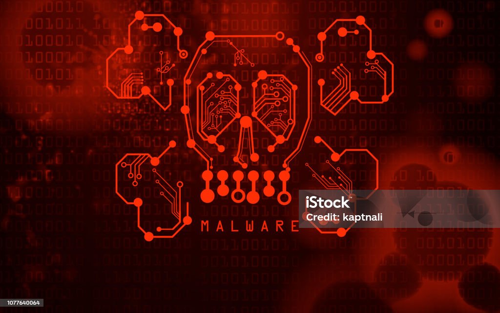 Malware Background Computer Malware In A Computer System Stock Illustration - Download Image Now ...