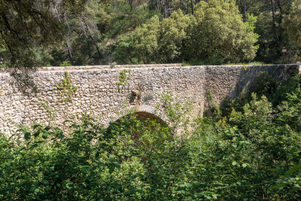 Old Roman bridge near the village of Lurs in Provence France Old Roman bridge near the village of Lurs in Provence France lur stock pictures, royalty-free photos & images