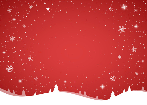 Christmas background with copyspace and shiny snowflakes. Vector.