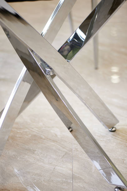 istock The metal base.Table legs chrome. Modern minimalistic interior 1077654962