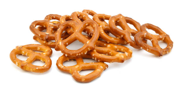 istock Pretzels Isolated on a White Background 1077656546