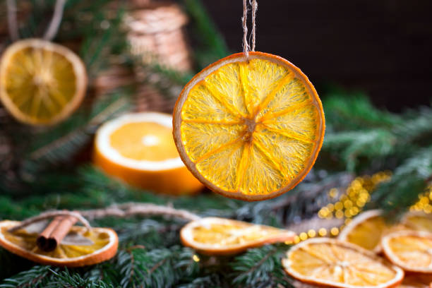 istock Christmas decoration, orange slice, cinnamon 1077665492