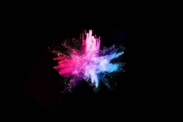 istock abstract colored dust explosion on a black background.abstract powder splatted background,Freeze motion of color powder exploding/throwing color powder, multicolored glitter texture. 1077673988