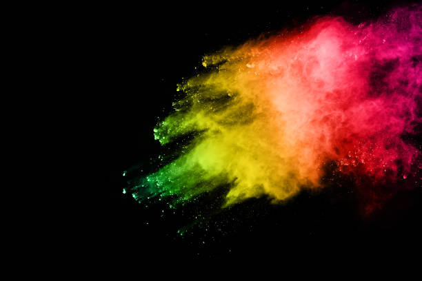 istock abstract colored dust explosion on a black background.abstract powder splatted background,Freeze motion of color powder exploding/throwing color powder, multicolored glitter texture. 1077682032