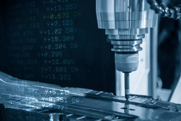 istock The abstract scene of  CNC milling machine . 1077685014