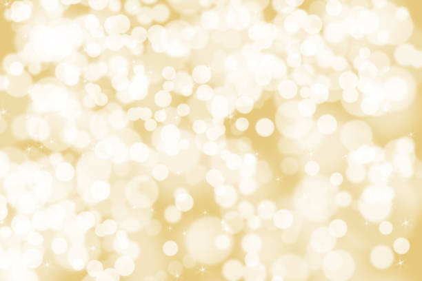 istock Abstract illustration bokeh light on golden background 1077686748