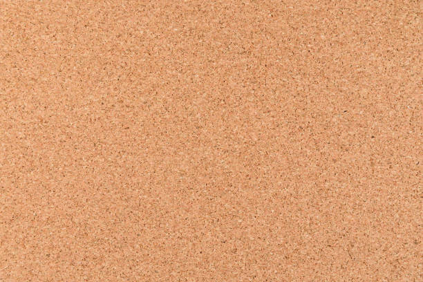 istock Close up and top view of  brown cork board for background 1077687150