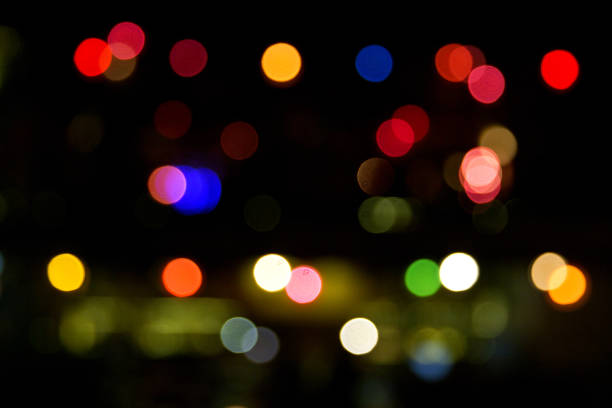 istock Colorful abstract bokeh lights Christmas background. 1077688104