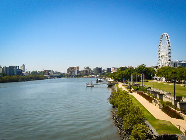 istock A river and a Ferris wheel on the side 1077697800