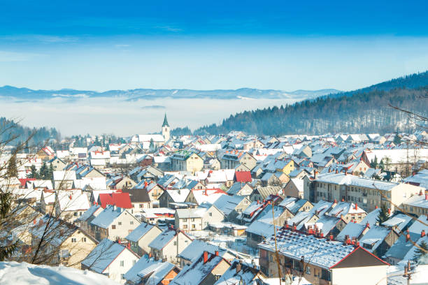 istock Croatia, Gorski kotar, Delnice in winter 1077708252