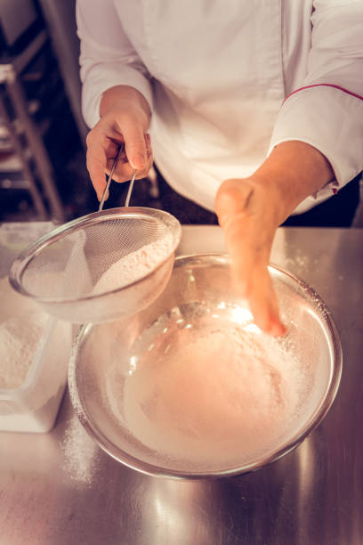 istock Top view of dough for the cake 1077719368