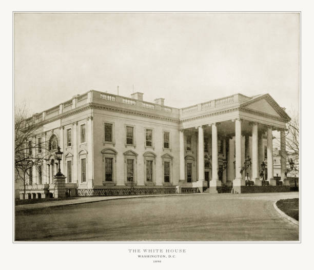 ホワイト ・ ハウス、ワシントン, d. c., アメリカ合衆国, アンティーク アメリカの写真、1893 - white house 写真 ストックフォトと画像