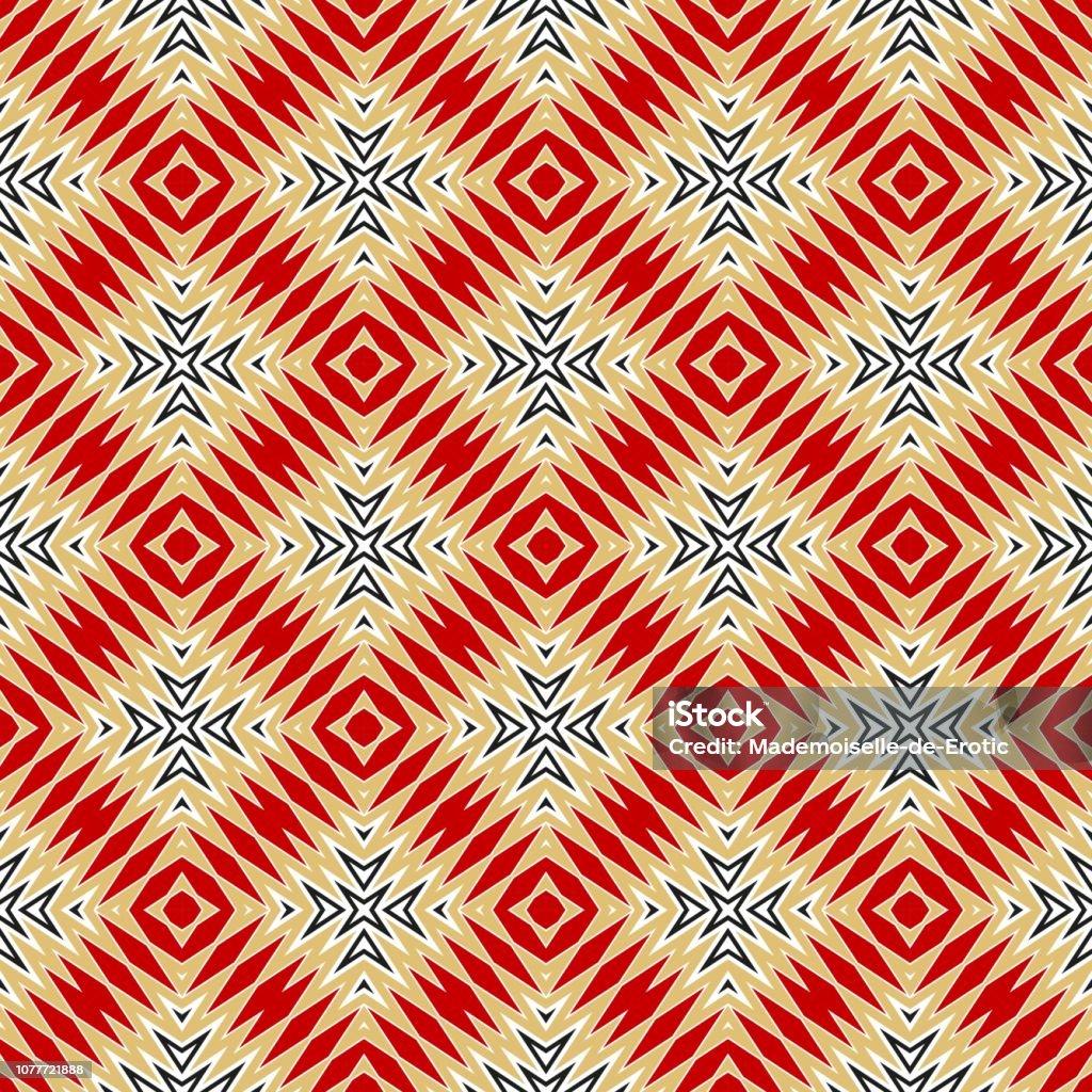 Cyclicla Pattern Cyclical Pattern Of Geometric Shapes Seamless Vector Illustration For ...