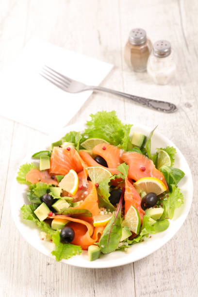 istock salad with salmon and avocado 1077726982