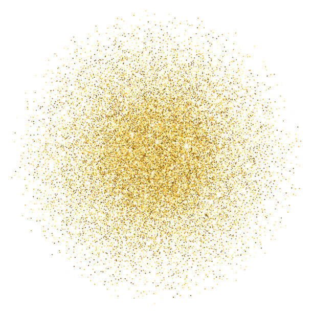 stos gradientu brokatu złota - glitter stock illustrations