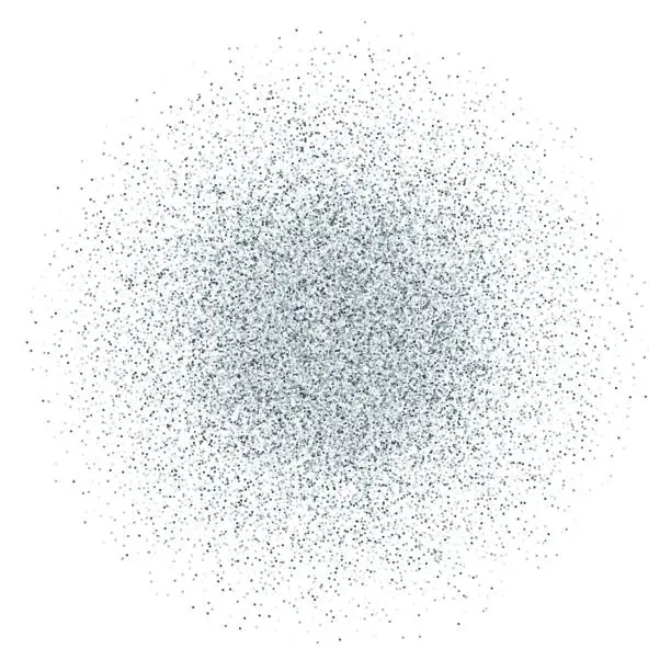 Vector illustration of Silver glitter gradient stack