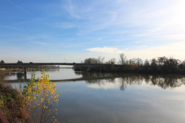 istock THE SAONE SEEN FROM TREVOUX - AIN 1077730856