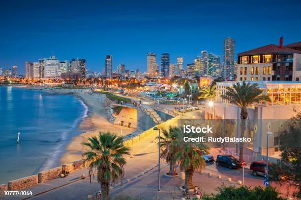 Tel Aviv Skyline Stock Photo - Download Image Now - Tel Aviv, Israel, Urban Skyline