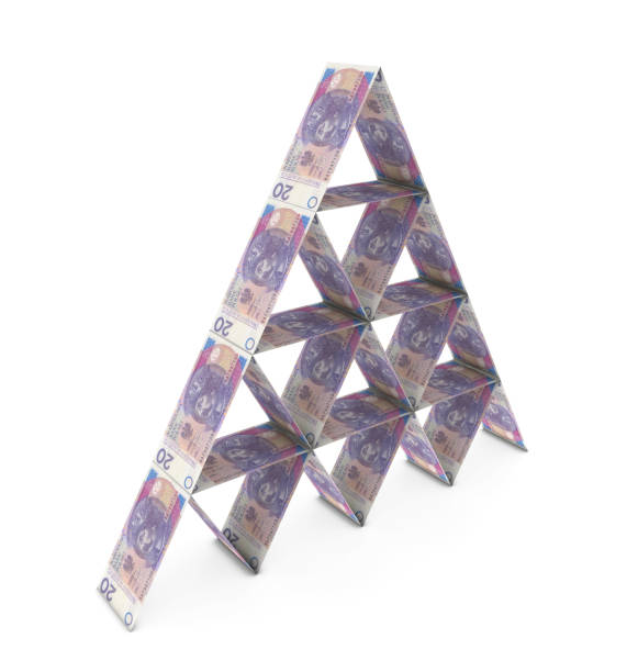 piramida pieniądza - house of cards cards loan balance zdjęcia i obrazy z banku zdjęć