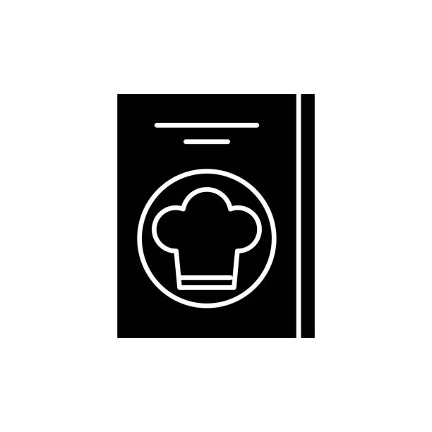 istock Restaurant bill black icon, vector sign on isolated background. Restaurant bill concept symbol, illustration 1077746696