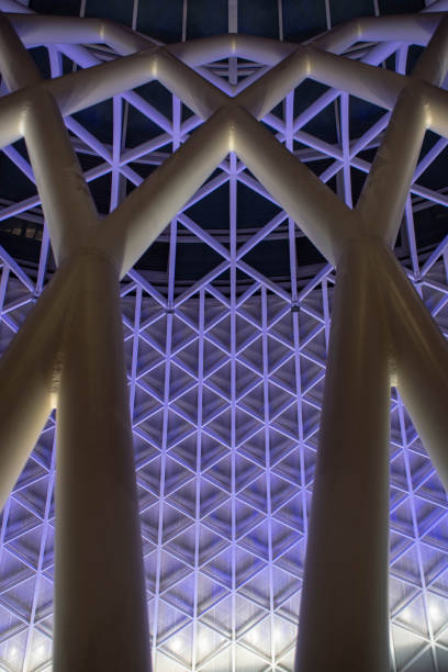 istock Kings Cross and St Pancras concourse ceiling at night 1077751982