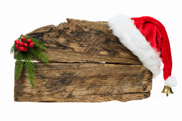 istock Christmas wooden board template 1077754254