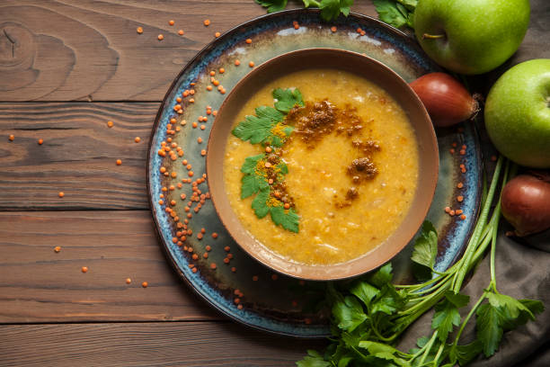 istock Lentil and apples soup 1077757690