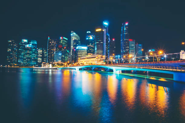 istock night light of Marina bay, Singapore 1077757868