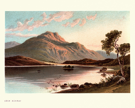 istock Loch Achray, Scotland, 19th Century 1077758024