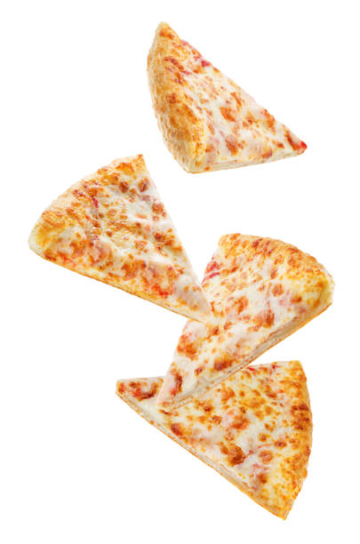 istock Pizza with cheese and tomato sauce isolated 1077760500
