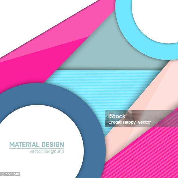 Vector Material Design Background Abstract Creative Concept Layout ...