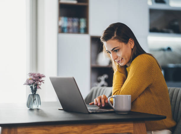 Best Laptop Working From Home 4,000+ Working From Home Laptop Yellow Stock Photos, Pictures & Royalty