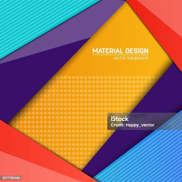 Vector Material Design Background Abstract Creative Concept Layout ...
