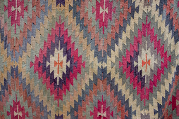 istock Traditional handmade Turkish Kilim 1077784936